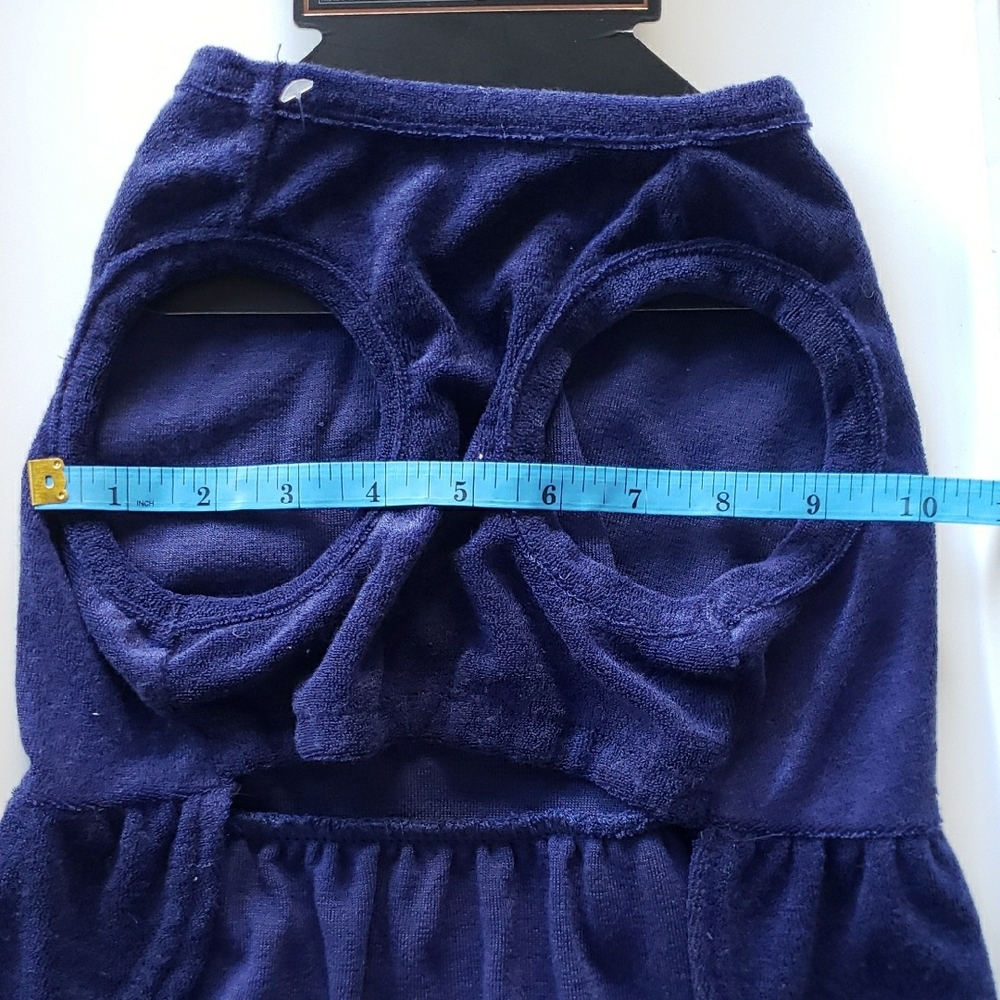 Juicy Couture Navy Pet Dress with Rhinestone Logo - Picture 6 of 10